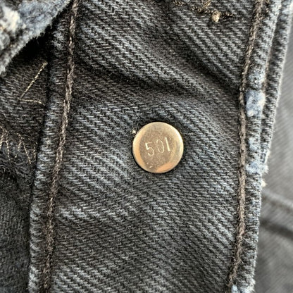 【現状渡し品】【メンズ】 LEVI'S SILVER TAB リーバイス シルバータブ 43565-1760 刻印501 USA製 1995年製 90S LOOSE DENIM PANTS ルーズ デニム パンツ ボトムス ズボン 157-260109-cs-16-izu サイズ：33×30 カラー：ネイビー系 万代Net店