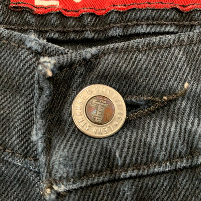 【現状渡し品】【メンズ】 LEVI'S SILVER TAB リーバイス シルバータブ 43565-1760 刻印501 USA製 1995年製 90S LOOSE DENIM PANTS ルーズ デニム パンツ ボトムス ズボン 157-260109-cs-16-izu サイズ：33×30 カラー：ネイビー系 万代Net店