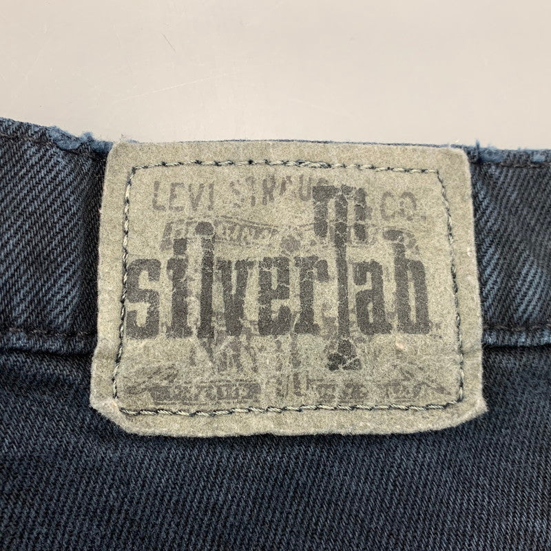 【現状渡し品】【メンズ】 LEVI'S SILVER TAB リーバイス シルバータブ 43565-1760 刻印501 USA製 1995年製 90S LOOSE DENIM PANTS ルーズ デニム パンツ ボトムス ズボン 157-260109-cs-16-izu サイズ：33×30 カラー：ネイビー系 万代Net店