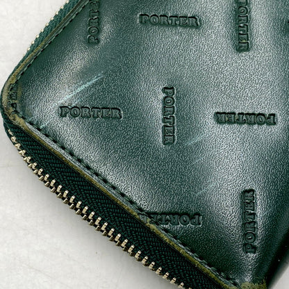 【中古品】【メンズ/レディース】 PORTER ポーター ENCHASE LONG WALLET 007-02283 エンチェイス ロングウォレット 長財布 200-250916-as-05-izu カラー：グリーン 万代Net店