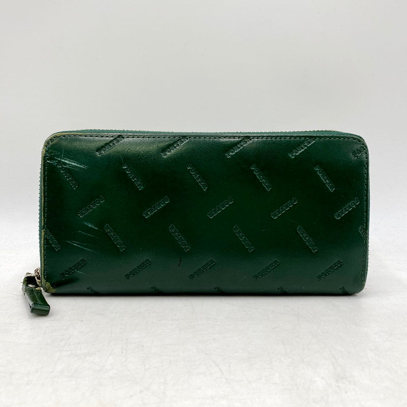 【中古品】【メンズ/レディース】 PORTER ポーター ENCHASE LONG WALLET 007-02283 エンチェイス ロングウォレット 長財布 200-250916-as-05-izu カラー：グリーン 万代Net店