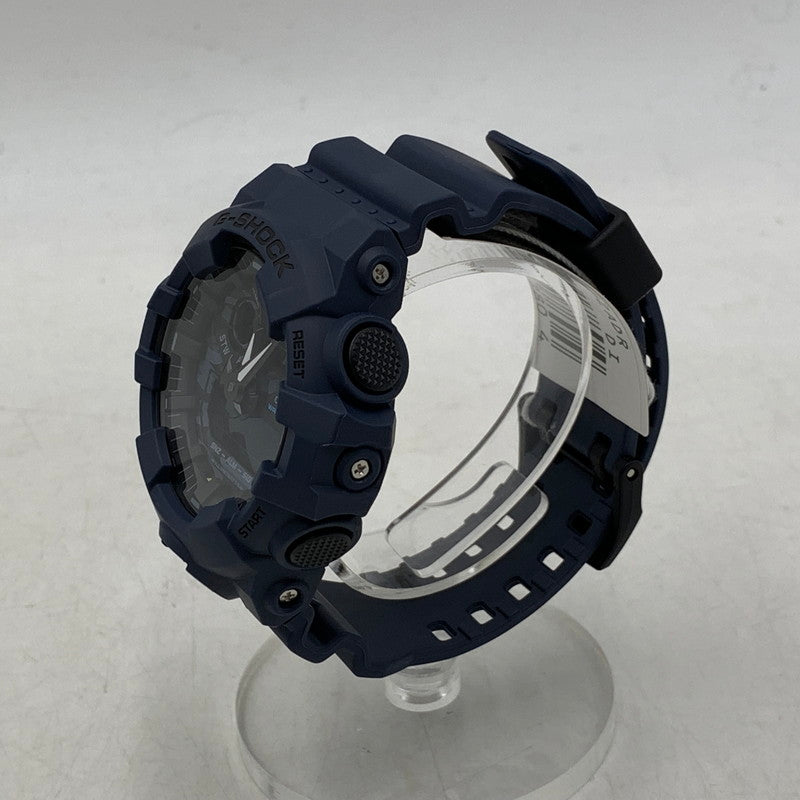 【中古美品】【メンズ/レディース】 G-SHOCK ジーショック GA-700 SERIES ANALOG-DIGITAL WATCH GA-700CA-2A GA-700シリーズ アナログ デジタル ウォッチ 腕時計 196-250920-as-26-izu サイズ：57.5 × 53.4 × 18.4 mm カラー：ネイビー 万代Net店
