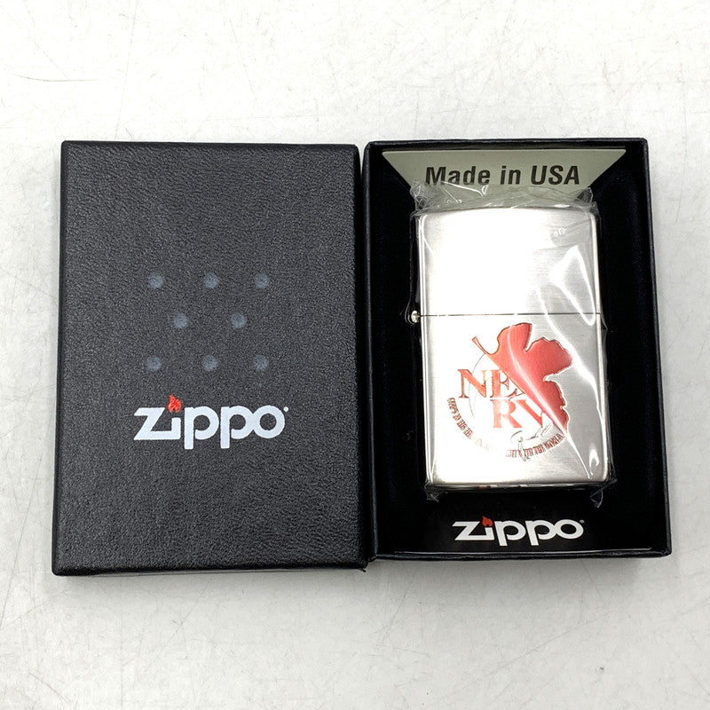 【中古品】【メンズ/レディース】 ZIPPO ジッポ EVASTORE ORIGINAL NERV OIL LIGHTER エヴァストア オリジナル オイルライター リバイバル版 喫煙具 206-250921-as-03-izu カラー：シルバー 万代Net店