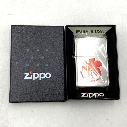 【中古品】【メンズ/レディース】 ZIPPO ジッポ EVASTORE ORIGINAL NERV OIL LIGHTER エヴァストア オリジナル オイルライター リバイバル版 喫煙具 206-250921-as-03-izu カラー：シルバー 万代Net店