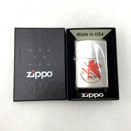 【中古品】【メンズ/レディース】 ZIPPO ジッポ EVASTORE ORIGINAL NERV OIL LIGHTER エヴァストア オリジナル オイルライター リバイバル版 喫煙具 206-250921-as-02-izu カラー：シルバー 万代Net店