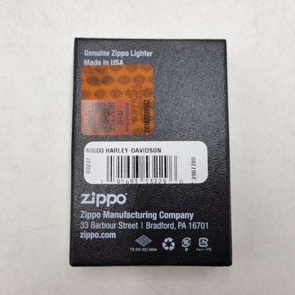 【中古美品】【メンズ/レディース】 ZIPPO×HARLEY-DAVIDSON ジッポ×ハーレーダビッドソン BLACK LIGHT ENGINE DESIGN OIL LIGHTER ブラック ライト エンジン デザイン オイル ライター 喫煙具 206-260102-cs-01-izu カラー：ブラック 万代Net店