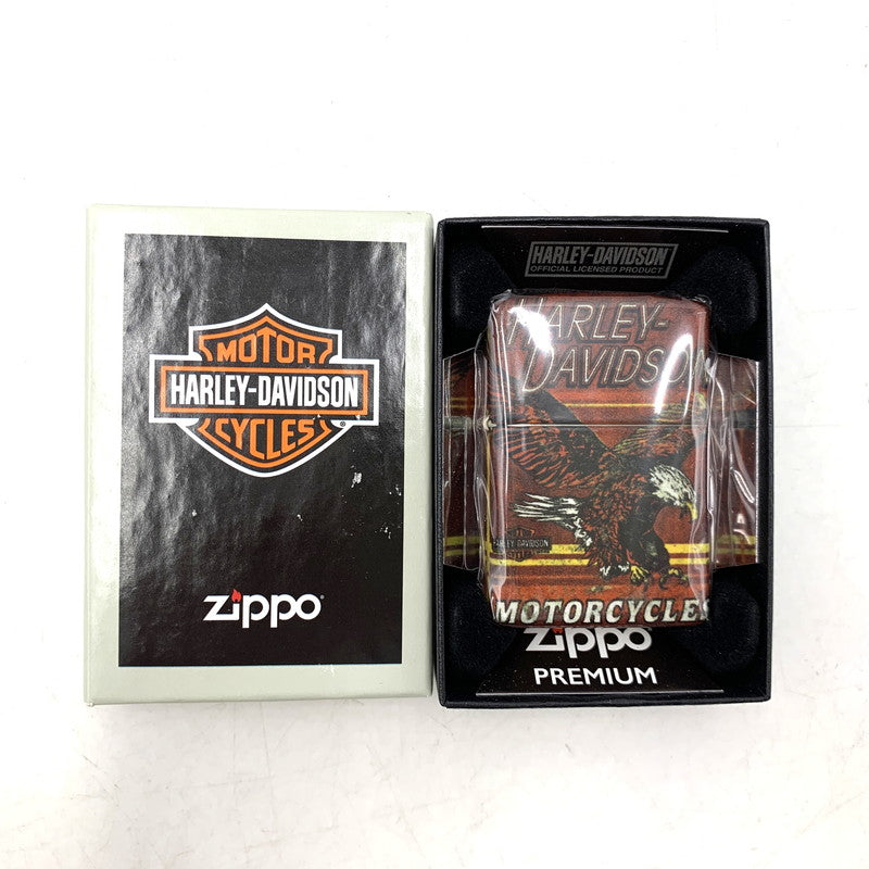 【中古美品】【メンズ/レディース】 ZIPPO ジッポ × HARLEY-DAVIDSON ハーレーダビッドソン DESIGN OIL LIGHTER 白頭鷲 オイルライター 喫煙具 206-250921-as-07-izu カラー：レッド系 万代Net店