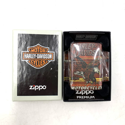 【中古美品】【メンズ/レディース】 ZIPPO ジッポ × HARLEY-DAVIDSON ハーレーダビッドソン DESIGN OIL LIGHTER 白頭鷲 オイルライター 喫煙具 206-250921-as-07-izu カラー：レッド系 万代Net店