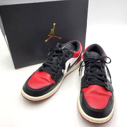 【中古品】【メンズ】 NIKE ナイキ AIR JORDAN 1 LOW 553558-612 エア ジョーダン 1 ロー スニーカー シューズ 靴 160-250930-as-19-izu サイズ：28cm カラー：GYM RED/WHITE-BLACK 万代Net店