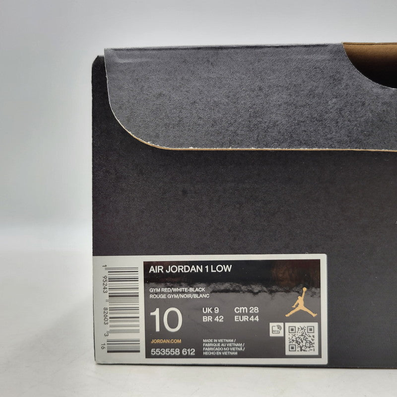 【中古品】【メンズ】 NIKE ナイキ AIR JORDAN 1 LOW 553558-612 エア ジョーダン 1 ロー スニーカー シューズ 靴 160-250930-as-19-izu サイズ：28cm カラー：GYM RED/WHITE-BLACK 万代Net店