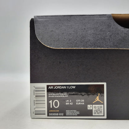 【中古品】【メンズ】 NIKE ナイキ AIR JORDAN 1 LOW 553558-612 エア ジョーダン 1 ロー スニーカー シューズ 靴 160-250930-as-19-izu サイズ：28cm カラー：GYM RED/WHITE-BLACK 万代Net店