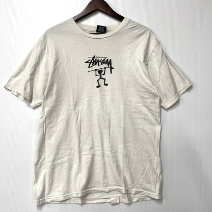 【現状渡し品】【メンズ】 STUSSY ステューシー SHADOWMAN シャドーマン SS TEE ショートスリーブ Ｔシャツ トップス 半袖 142-250927-ya-26-izu サイズ：M カラー：ホワイト 万代Net店