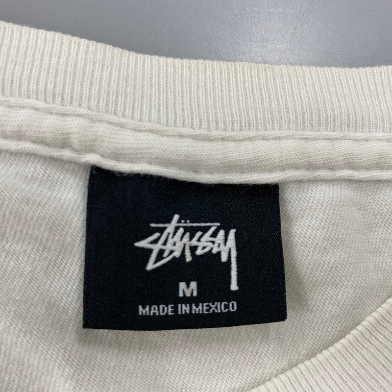 【現状渡し品】【メンズ】 STUSSY ステューシー SHADOWMAN シャドーマン SS TEE ショートスリーブ Ｔシャツ トップス 半袖 142-250927-ya-26-izu サイズ：M カラー：ホワイト 万代Net店