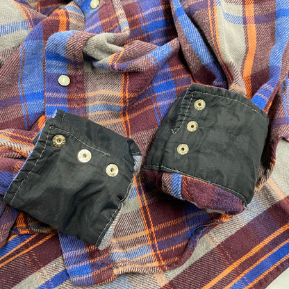 【中古品】【メンズ】 VINTAGE ヴィンテージ 70S-80S LS FLANNEL SHIRT ロングスリーブ フランネル シャツ トップス 長袖 146-250927-ya-04-izu サイズ：下記参照 カラー：マルチカラー 万代Net店