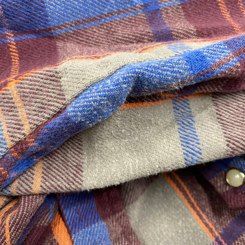 【中古品】【メンズ】 VINTAGE ヴィンテージ 70S-80S LS FLANNEL SHIRT ロングスリーブ フランネル シャツ トップス 長袖 146-250927-ya-04-izu サイズ：下記参照 カラー：マルチカラー 万代Net店
