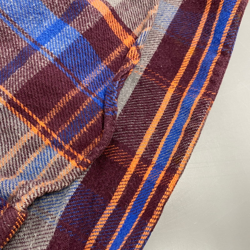 【中古品】【メンズ】 VINTAGE ヴィンテージ 70S-80S LS FLANNEL SHIRT ロングスリーブ フランネル シャツ トップス 長袖 146-250927-ya-04-izu サイズ：下記参照 カラー：マルチカラー 万代Net店