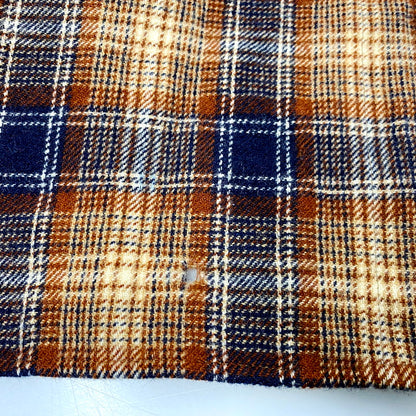 【中古品】【メンズ】 PENDLETON ペンドルトン USA製 70S LS WOOL CHECK SHIRT 70年代 ロングスリーブ ウール チェックシャツ トップス 長袖 146-250916-cs-03-izu サイズ：L カラー：ブラウン系 万代Net店