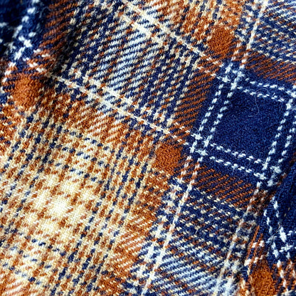 【中古品】【メンズ】 PENDLETON ペンドルトン USA製 70S LS WOOL CHECK SHIRT 70年代 ロングスリーブ ウール チェックシャツ トップス 長袖 146-250916-cs-03-izu サイズ：L カラー：ブラウン系 万代Net店