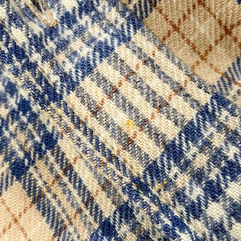 【中古品】【メンズ】 PENDLETON ペンドルトン USA製 70S LS WOOL CHECK SHIRT 70年代 ロングスリーブ ウール チェックシャツ トップス 長袖 146-250916-cs-04-izu サイズ：L カラー：ベージュ/ブルー 万代Net店