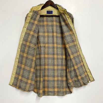 【中古品】【メンズ】 PENDLETON ペンドルトン USA製 70S LS WOOL CHECK SHIRT 70年代 ロングスリーブ ウール チェックシャツ トップス 長袖 146-250916-cs-04-izu サイズ：L カラー：ベージュ/ブルー 万代Net店