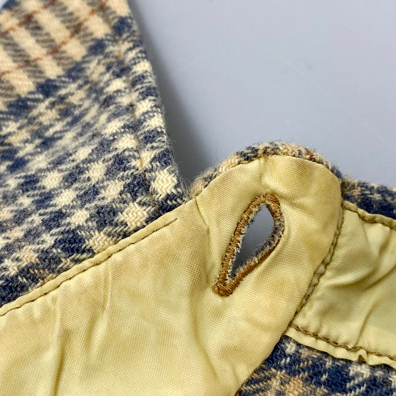 【中古品】【メンズ】 PENDLETON ペンドルトン USA製 70S LS WOOL CHECK SHIRT 70年代 ロングスリーブ ウール チェックシャツ トップス 長袖 146-250916-cs-04-izu サイズ：L カラー：ベージュ/ブルー 万代Net店