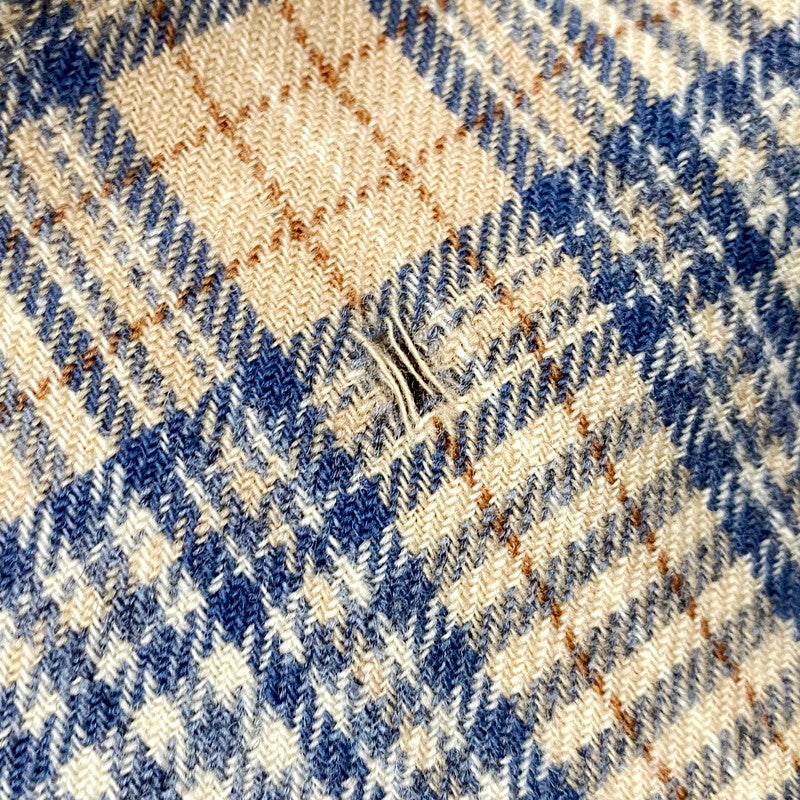 【中古品】【メンズ】 PENDLETON ペンドルトン USA製 70S LS WOOL CHECK SHIRT 70年代 ロングスリーブ ウール チェックシャツ トップス 長袖 146-250916-cs-04-izu サイズ：L カラー：ベージュ/ブルー 万代Net店