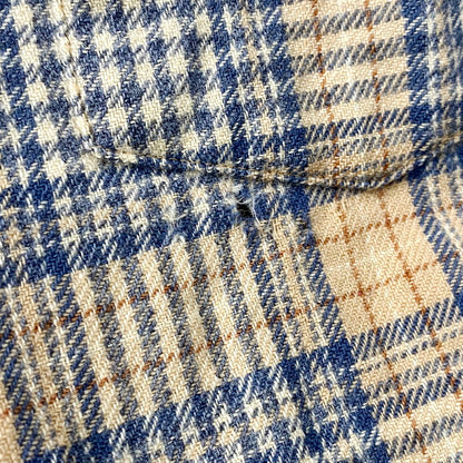 【中古品】【メンズ】 PENDLETON ペンドルトン USA製 70S LS WOOL CHECK SHIRT 70年代 ロングスリーブ ウール チェックシャツ トップス 長袖 146-250916-cs-04-izu サイズ：L カラー：ベージュ/ブルー 万代Net店
