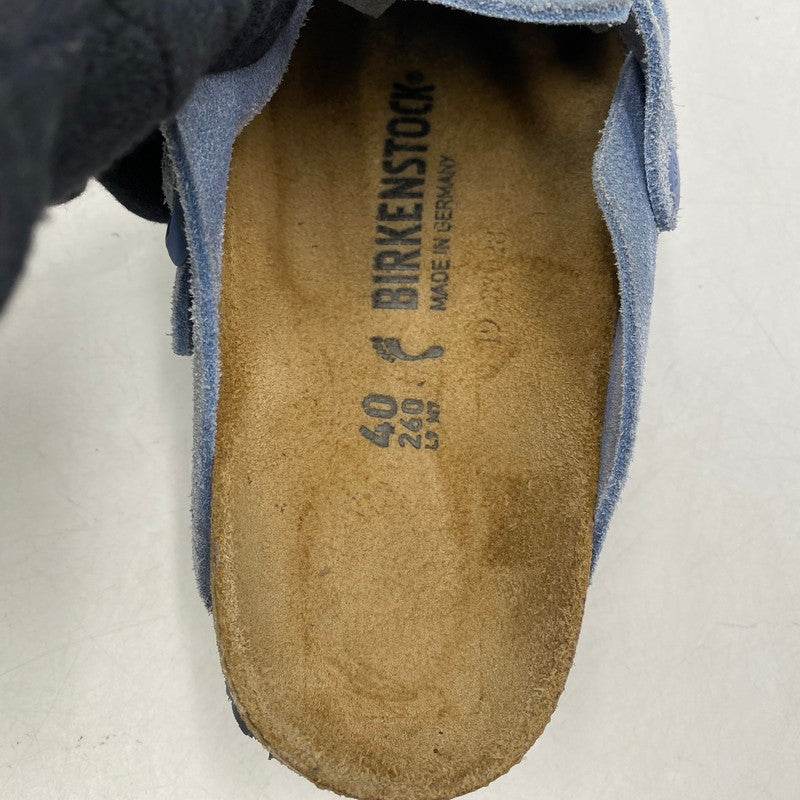 【中古品】【メンズ/レディース】 BIRKENSTOCK ビルケンシュトック ドイツ製 BOSTON ボストン サンダル 靴 シューズ 164-250927-ya-08-izu サイズ：26cm カラー：LIGHT BLUE 万代Net店
