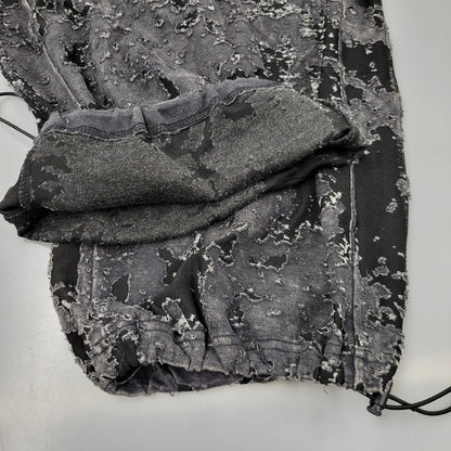 【中古品】【メンズ】 DIESEL ディーゼル P-MARTIS-SHOW BURNOUT TRACK PANTS 0GIAP トラックパンツ ボトムス 152-250921-as-19-izu サイズ：S カラー：ブラック系 万代Net店