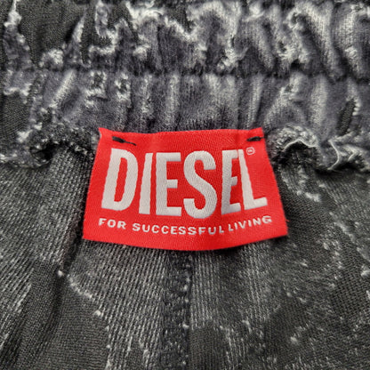 【中古品】【メンズ】 DIESEL ディーゼル P-MARTIS-SHOW BURNOUT TRACK PANTS 0GIAP トラックパンツ ボトムス 152-250921-as-19-izu サイズ：S カラー：ブラック系 万代Net店