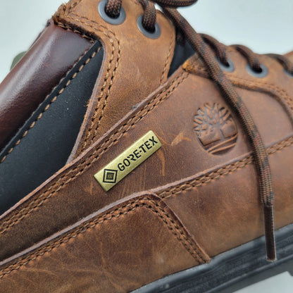 【中古品】【メンズ】 Timberland ティンバーランド HERITAGE MID LACE GTX BOOT TB137042214 ミッド レース ゴアテックス ブーツ シューズ 靴 164-250917-as-02-izu サイズ：27cm カラー：ブラウン 万代Net店