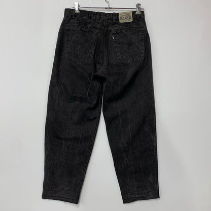 【中古品】【メンズ】 LEVI'S SILVER TAB リーバイス シルバータブ BAGGY BLACK DENIM PANTS 刻印411 バギー ブラック デニムパンツ ジーンズ ボトムス 157-250920-as-11-izu カラー：ブラック 万代Net店