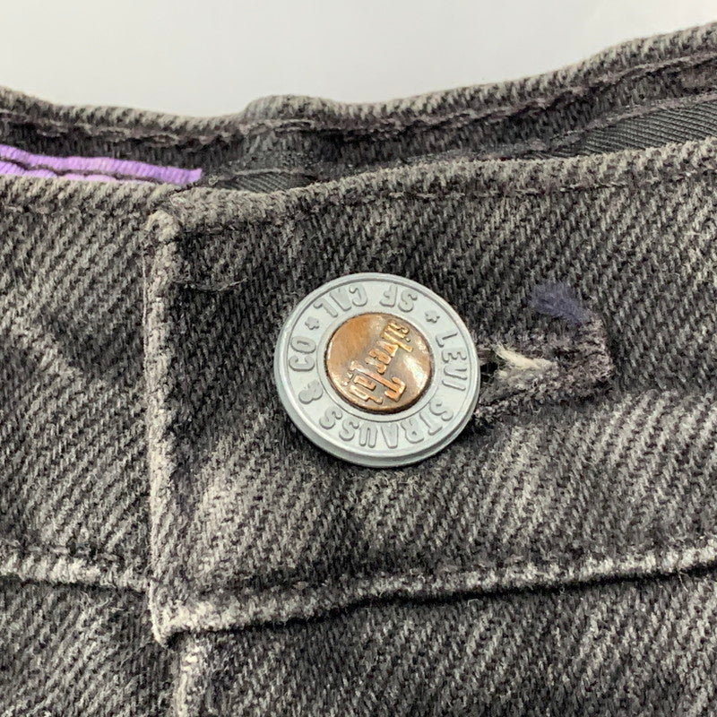 【中古品】【メンズ】 LEVI'S SILVER TAB リーバイス シルバータブ BAGGY BLACK DENIM PANTS 刻印411 バギー ブラック デニムパンツ ジーンズ ボトムス 157-250920-as-11-izu カラー：ブラック 万代Net店