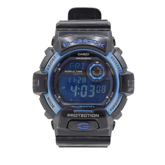 【現状渡し品】【メンズ/レディース】 G-SHOCK ジーショック 8900 SERIES G-8900A デジタル 腕時計 196-251129-as-29-izu サイズ：55.1 × 52.5 × 16.3 mm カラー：ブルー×ブラック 万代Net店