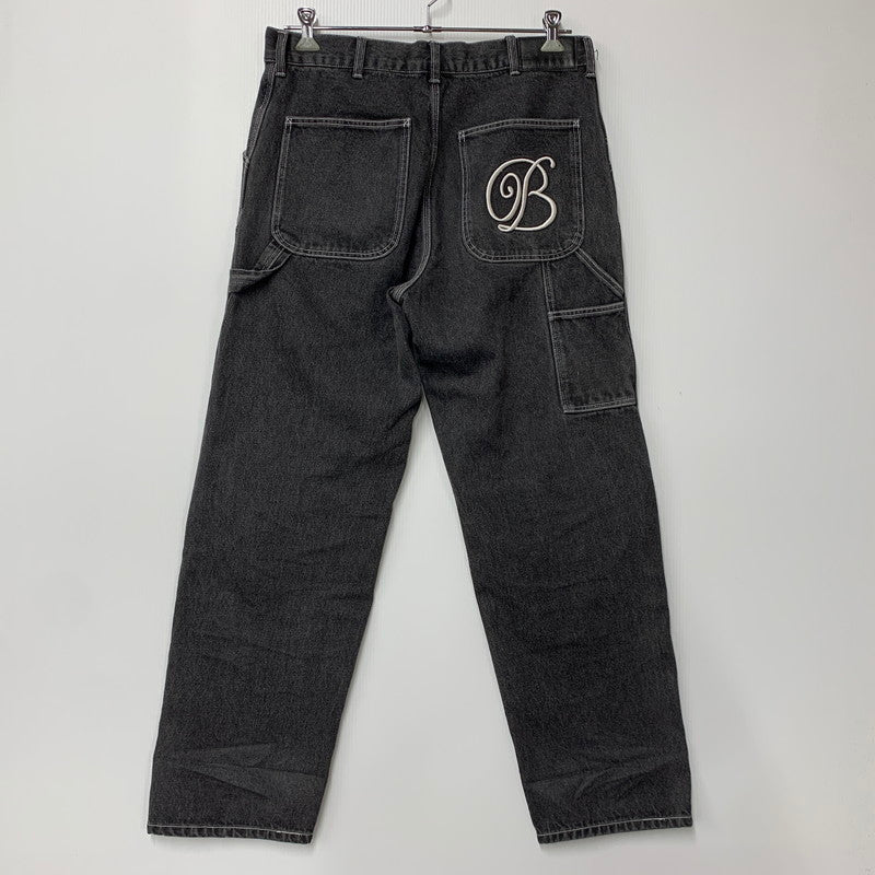 【中古品】【メンズ】 BLACKEYEPATCH ブラックアイパッチ B EMBLEM DOUBLE KNEE DENIM PANTS ダブルニー デニムパンツ ジーンズ ボトムス 153-250920-as-10-izu サイズ：34/L カラー：ブラック 万代Net店