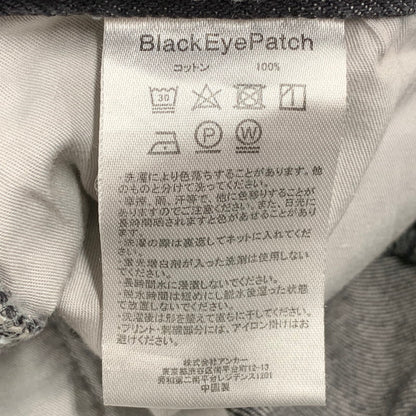 【中古品】【メンズ】 BLACKEYEPATCH ブラックアイパッチ B EMBLEM DOUBLE KNEE DENIM PANTS ダブルニー デニムパンツ ジーンズ ボトムス 153-250920-as-10-izu サイズ：34/L カラー：ブラック 万代Net店