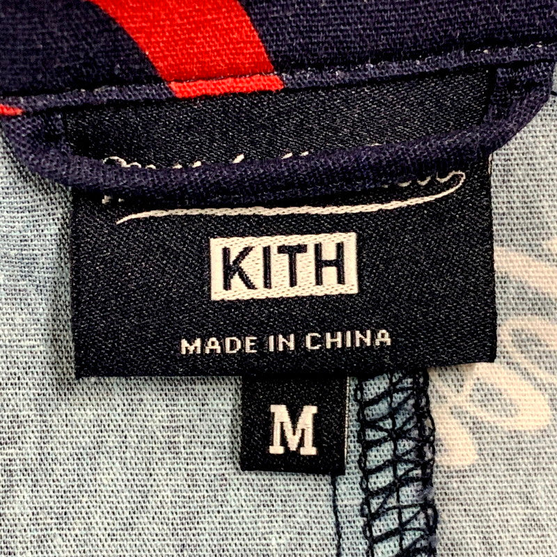 【中古品】【メンズ】 KITH キス × MITCHELL＆NESS ミッチェル アンド ネス × COCA COLA コカコーラ COKE COACHES JACKET コーチジャケット アウター 142-250918-as-15-izu サイズ：M カラー：ネイビー 万代Net店