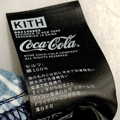 【中古品】【メンズ】 KITH キス × MITCHELL＆NESS ミッチェル アンド ネス × COCA COLA コカコーラ COKE COACHES JACKET コーチジャケット アウター 142-250918-as-15-izu サイズ：M カラー：ネイビー 万代Net店
