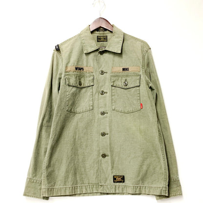 【中古品】【メンズ】 WTAPS ダブルタップス BUDS LS SHIRT 141GWDT-SHM03 ロングスリーブ シャツ 長袖 トップス 142-250918-as-16-izu サイズ：2 カラー：グリーン系 万代Net店