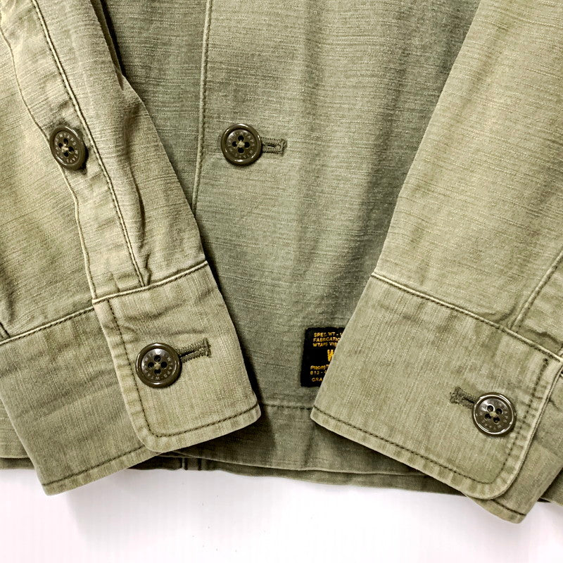【中古品】【メンズ】 WTAPS ダブルタップス BUDS LS SHIRT 141GWDT-SHM03 ロングスリーブ シャツ 長袖 トップス 142-250918-as-16-izu サイズ：2 カラー：グリーン系 万代Net店