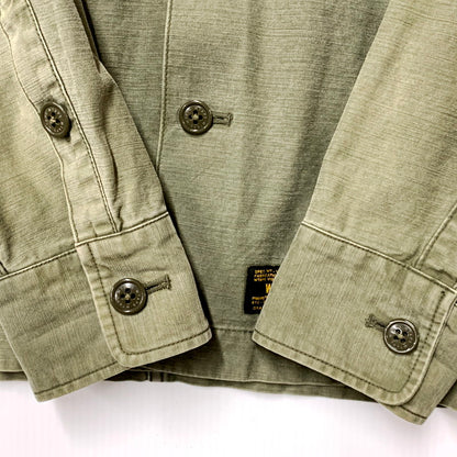 【中古品】【メンズ】 WTAPS ダブルタップス BUDS LS SHIRT 141GWDT-SHM03 ロングスリーブ シャツ 長袖 トップス 142-250918-as-16-izu サイズ：2 カラー：グリーン系 万代Net店