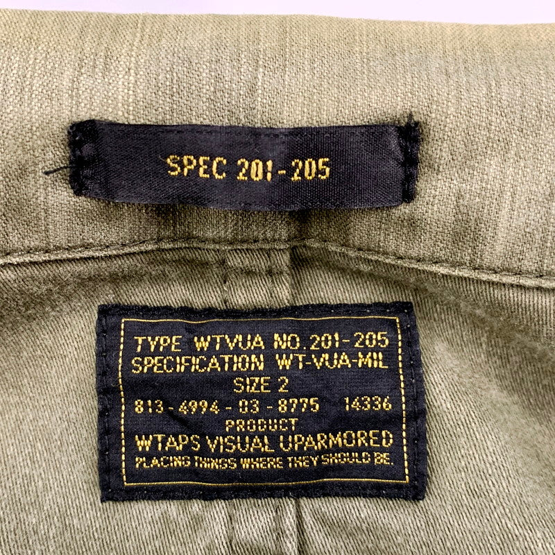 【中古品】【メンズ】 WTAPS ダブルタップス BUDS LS SHIRT 141GWDT-SHM03 ロングスリーブ シャツ 長袖 トップス 142-250918-as-16-izu サイズ：2 カラー：グリーン系 万代Net店