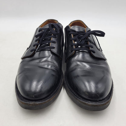 【中古品】【メンズ】 RED WING レッドウィング POSTMAN OXFORD 101 ポストマン オックスフォード USA製 刺繍羽タグ シューズ 靴 164-250917-as-04-izu サイズ：25.5cm カラー：ブラック 万代Net店