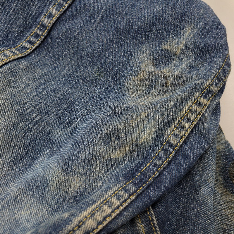 【現状渡し品】【メンズ】 Lee リー PATD-153438 101-J 刻印21 USA製 胸ポケ内ユニオンチケット付き 70-80S DENIM JACKET 70-80年代 デニム ジャケット トップス アウター 146-250917-cs-14-izu サイズ：不明 カラー：インディゴ 万代Net店
