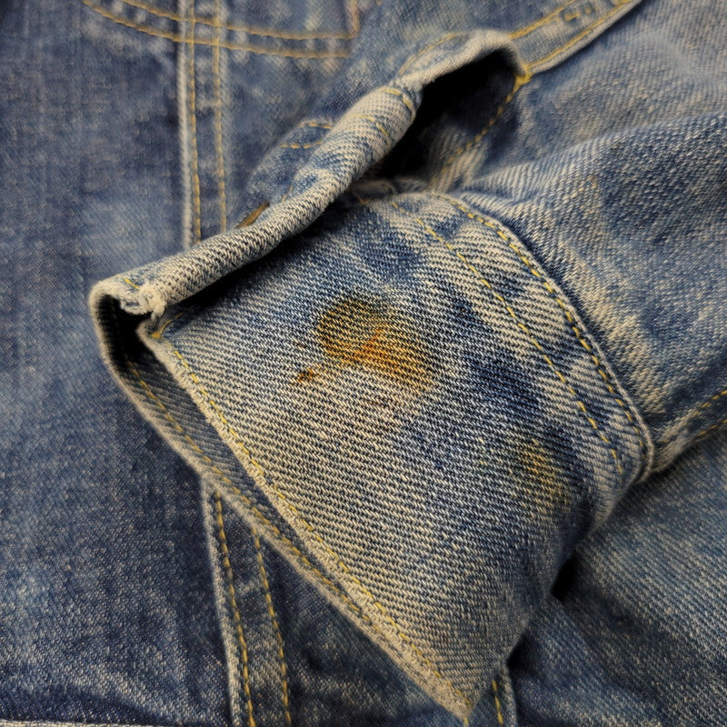【現状渡し品】【メンズ】 Lee リー PATD-153438 101-J 刻印21 USA製 胸ポケ内ユニオンチケット付き 70-80S DENIM JACKET 70-80年代 デニム ジャケット トップス アウター 146-250917-cs-14-izu サイズ：不明 カラー：インディゴ 万代Net店