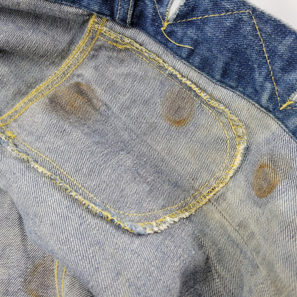 【現状渡し品】【メンズ】 Lee リー PATD-153438 101-J 刻印21 USA製 胸ポケ内ユニオンチケット付き 70-80S DENIM JACKET 70-80年代 デニム ジャケット トップス アウター 146-250917-cs-14-izu サイズ：不明 カラー：インディゴ 万代Net店