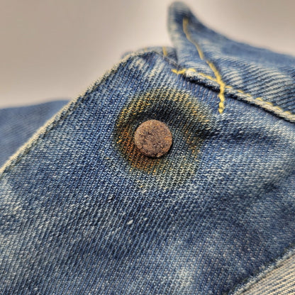 【現状渡し品】【メンズ】 Lee リー PATD-153438 101-J 刻印21 USA製 胸ポケ内ユニオンチケット付き 70-80S DENIM JACKET 70-80年代 デニム ジャケット トップス アウター 146-250917-cs-14-izu サイズ：不明 カラー：インディゴ 万代Net店