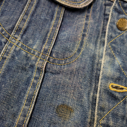 【現状渡し品】【メンズ】 Lee リー PATD-153438 101-J 刻印21 USA製 胸ポケ内ユニオンチケット付き 70-80S DENIM JACKET 70-80年代 デニム ジャケット トップス アウター 146-250917-cs-14-izu サイズ：不明 カラー：インディゴ 万代Net店