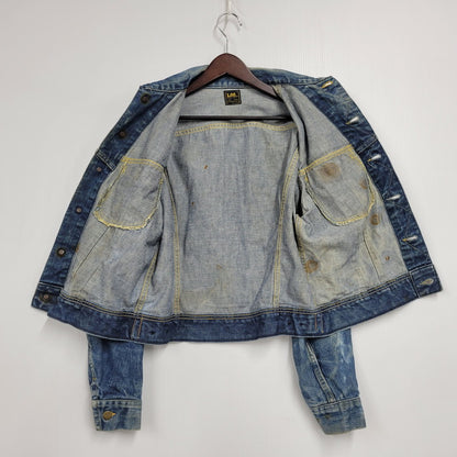 【現状渡し品】【メンズ】 Lee リー PATD-153438 101-J 刻印21 USA製 胸ポケ内ユニオンチケット付き 70-80S DENIM JACKET 70-80年代 デニム ジャケット トップス アウター 146-250917-cs-14-izu サイズ：不明 カラー：インディゴ 万代Net店