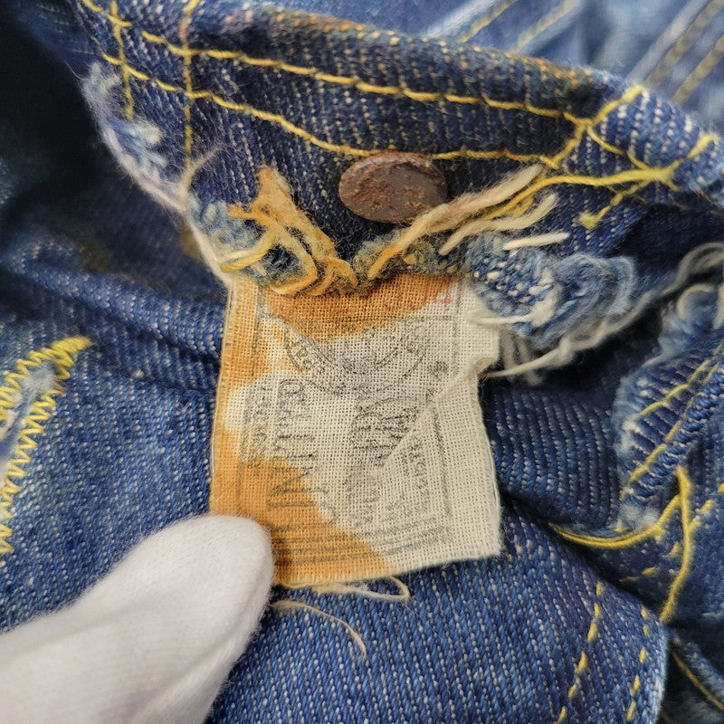 【現状渡し品】【メンズ】 Lee リー PATD-153438 101-J 刻印21 USA製 胸ポケ内ユニオンチケット付き 70-80S DENIM JACKET 70-80年代 デニム ジャケット トップス アウター 146-250917-cs-14-izu サイズ：不明 カラー：インディゴ 万代Net店